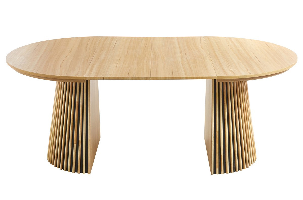 STRIPE - Table ronde extensible D130