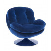 MEMENTO - Red velvet swivel armchair