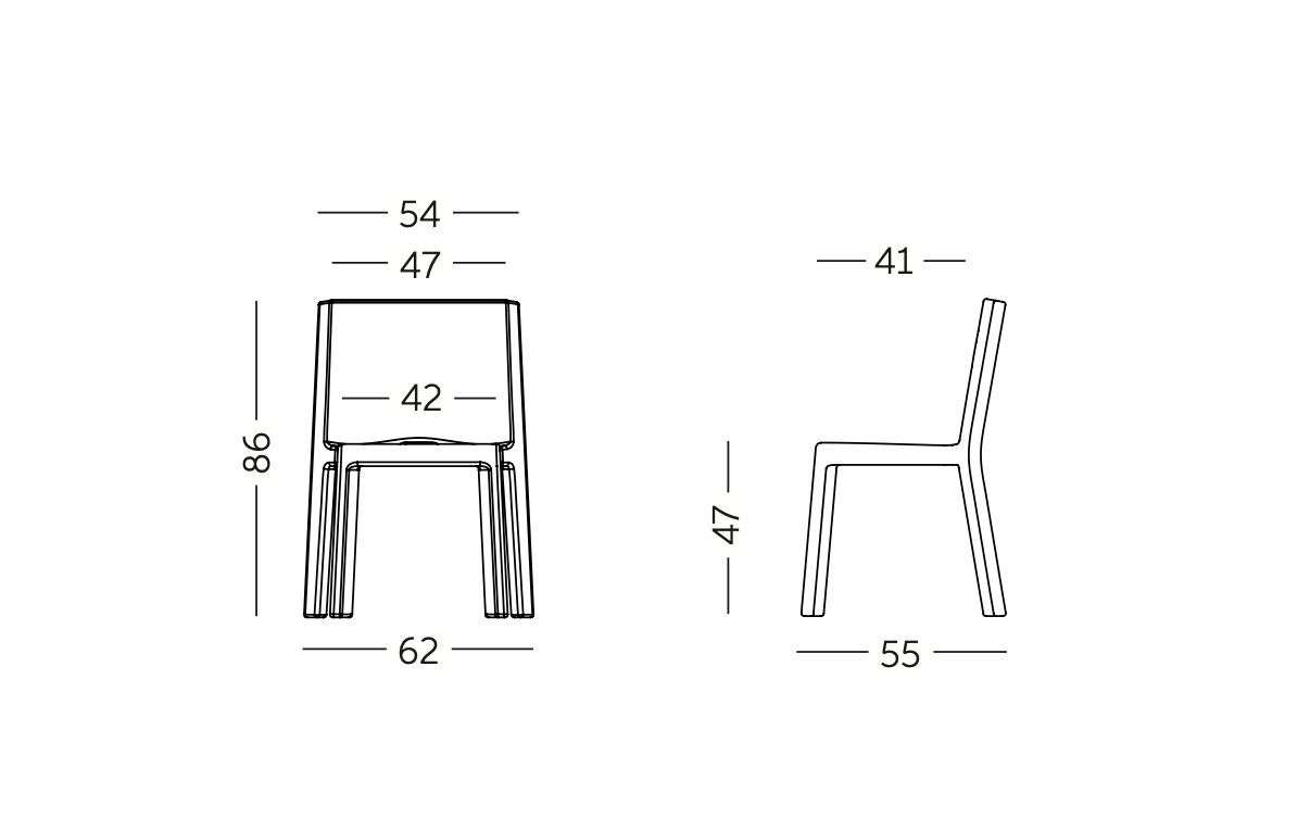 F4 - 2er-Set Outdoor-Stühle Slide