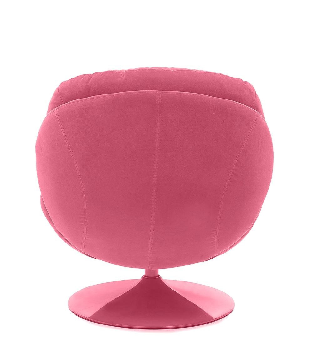 MEMENTO - Fauteuil rotatif en velours rose