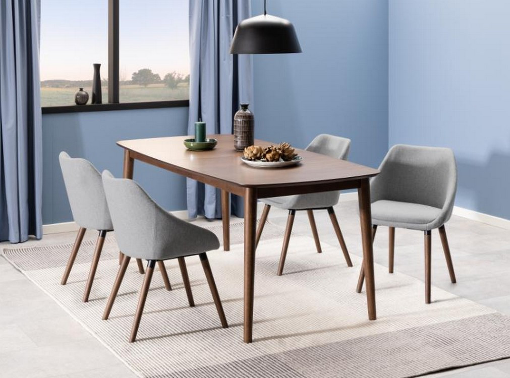 Tivoli - Table repas extensible Noyer