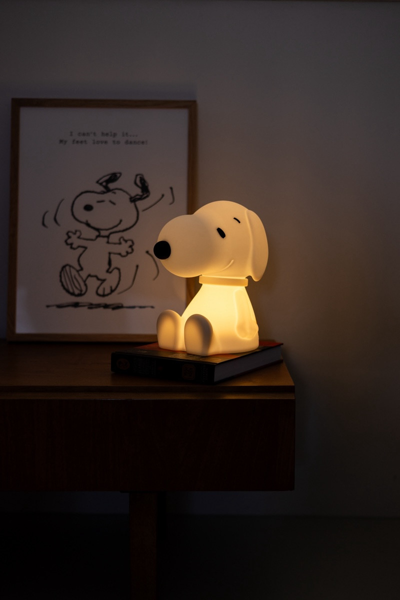 SNOOPY - Veilleuse chien blanche