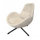 SPACE - Contemporary armchair in beige gray fabric