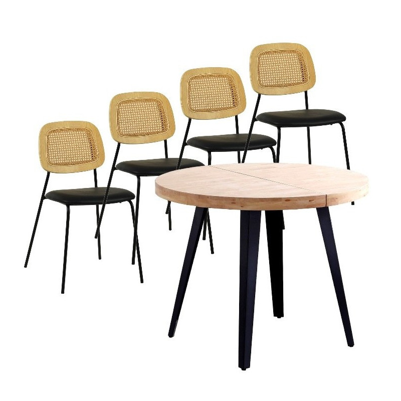 MATIKA - Ensemble de repas table et chaises