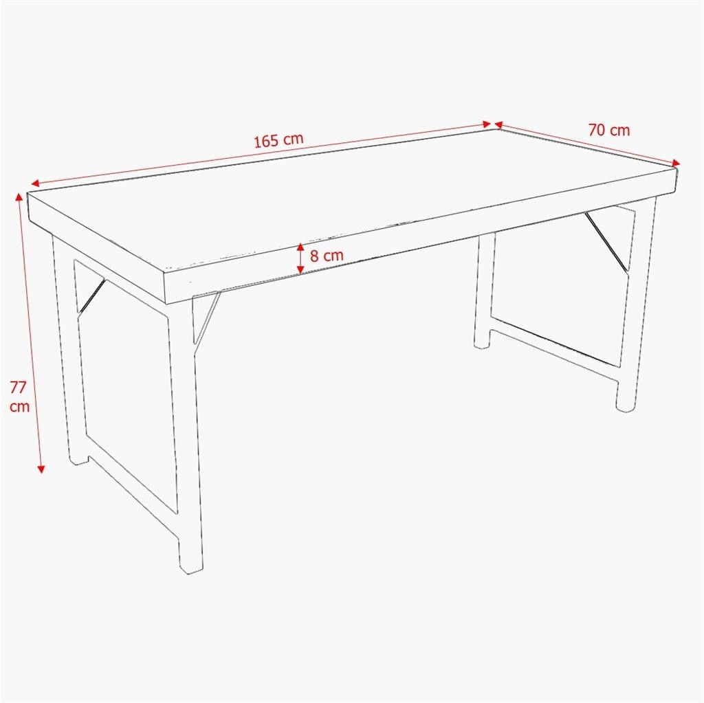 White Folding vintage table