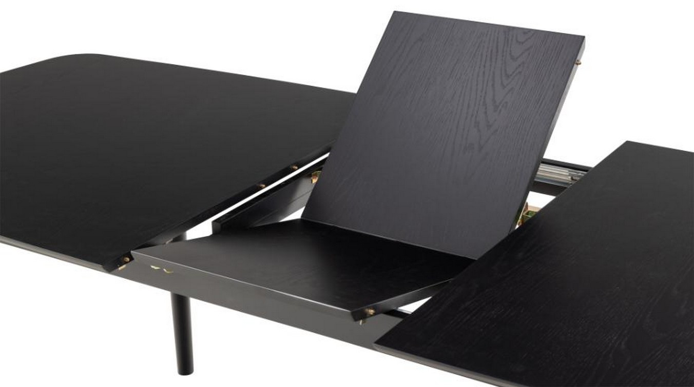 GLIMPS - Mesa de comedor extensible XL en nogal