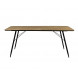 ROGER - Mesa de comedor de madera y metal L200