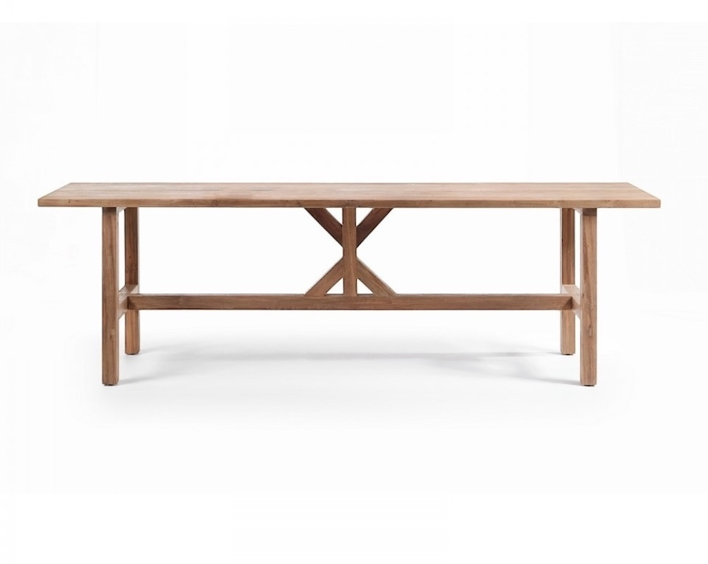 WOODY - Recycled teak standing table L200