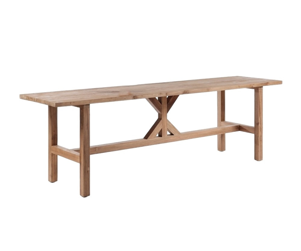 WOODY - Recycled teak standing table L200