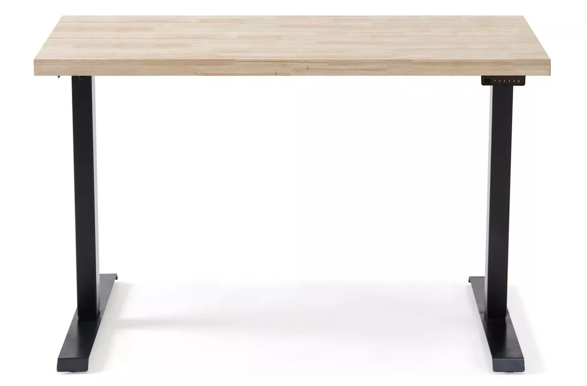 Matika electric lift-up desk, light wood