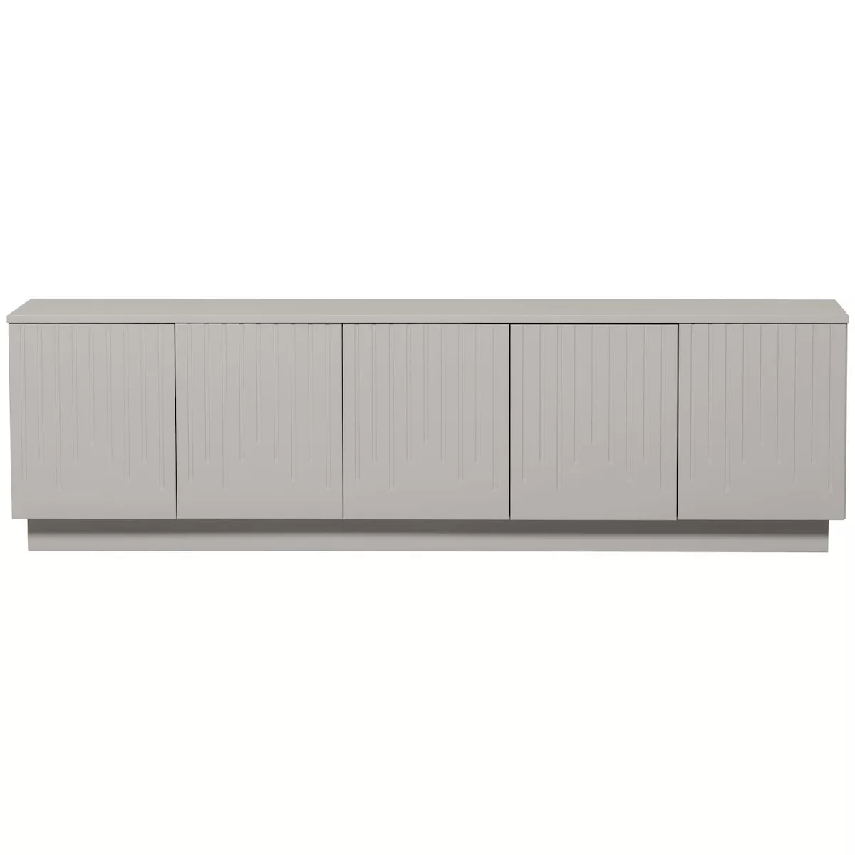 PENCIL - Grey pine TV stand L 180