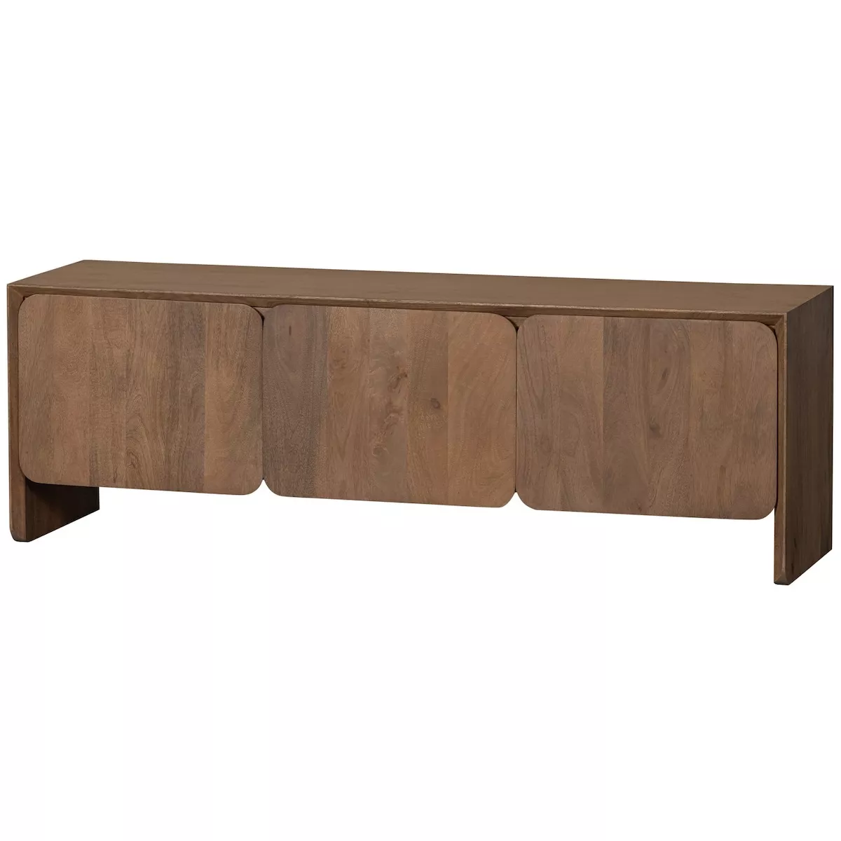 JERRE - Brown wooden TV stand L 150