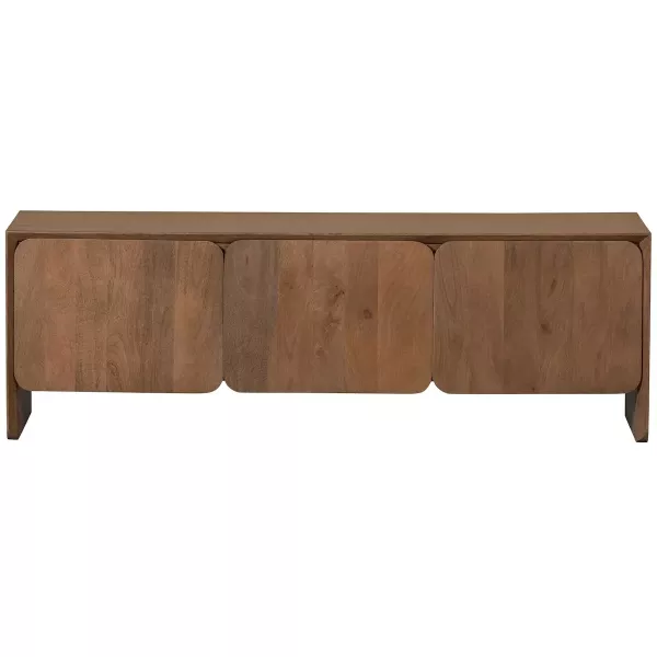 JERRE - Soporte de TV de madera marrón L 150