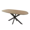 table organique bois ovale 180