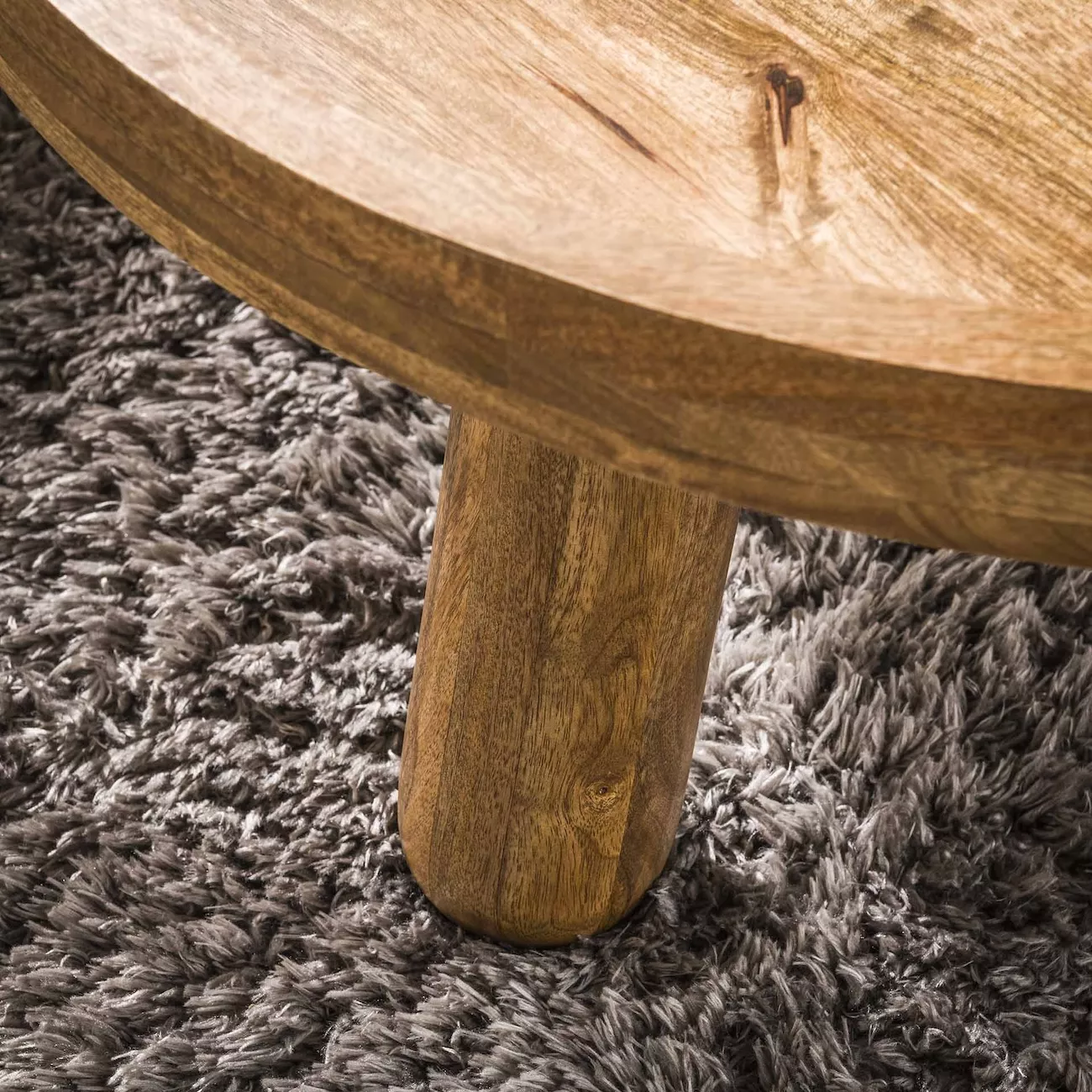 LIVIA - Set of round wooden coffee tables