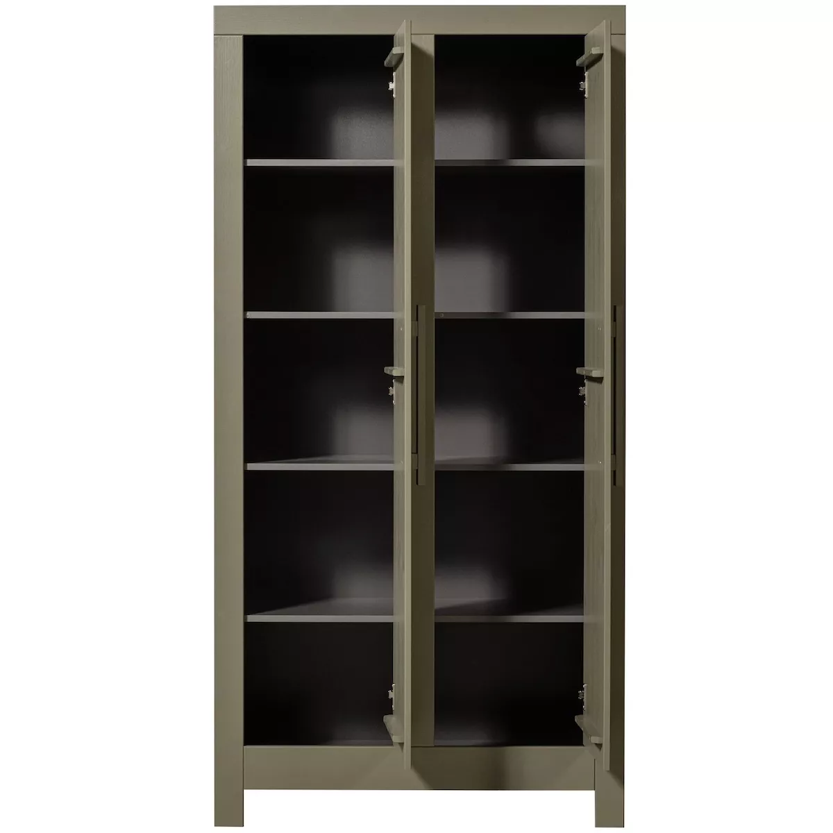 BOBBY - Green pine wood wardrobe H 190