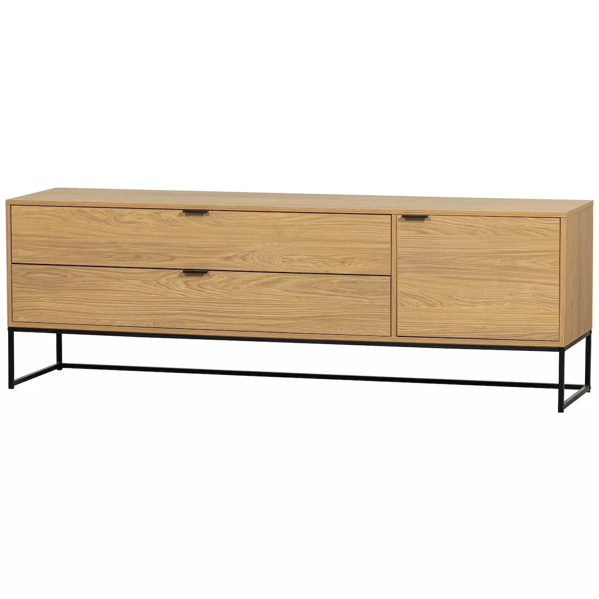 SILAS - Oak finish TV unit L 180