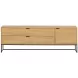 SILAS - Oak finish TV unit L180