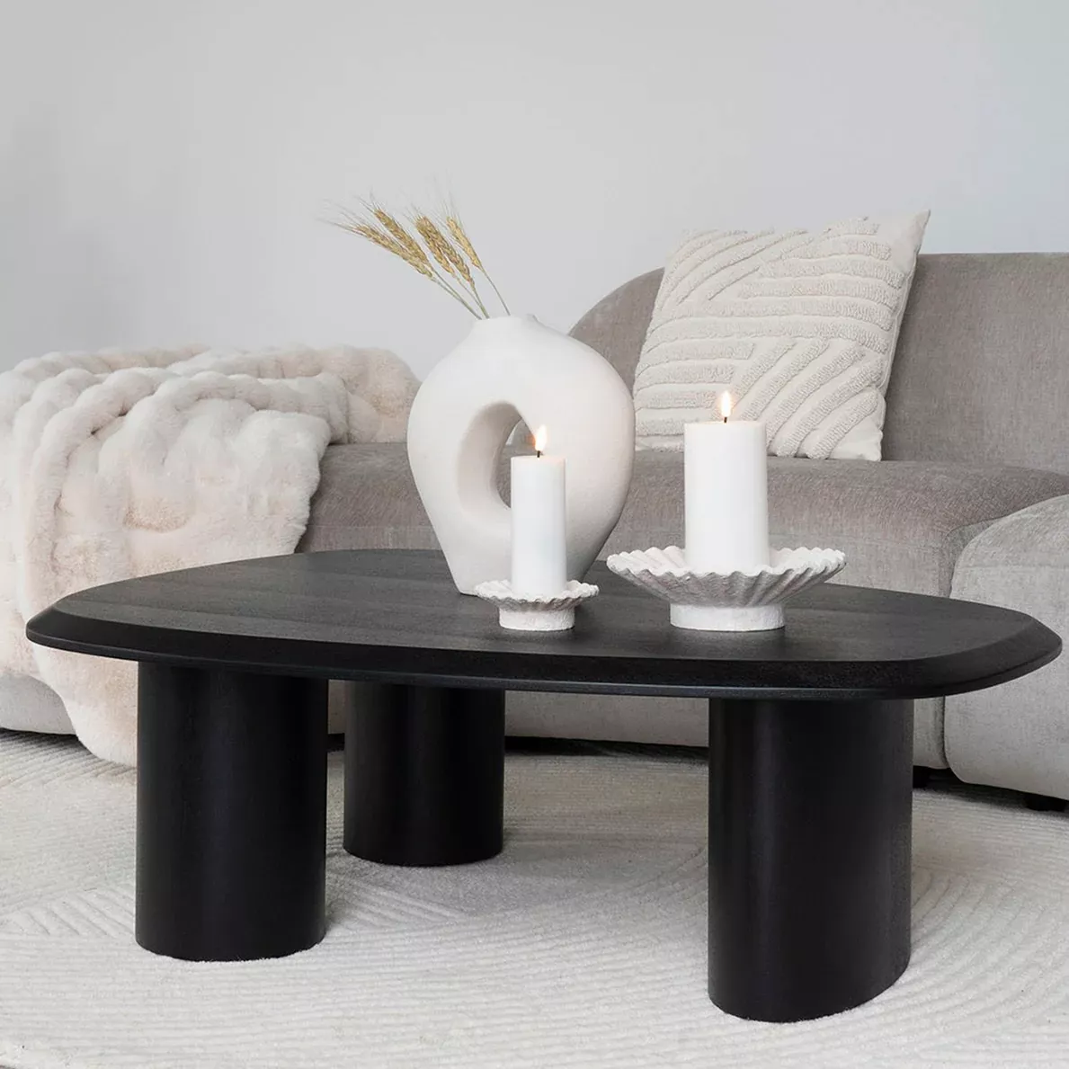 TIRANO - Coffee table, black ash finish L 96