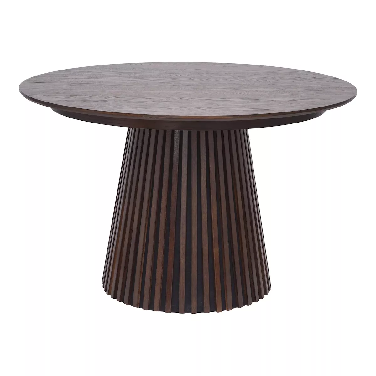 OSAKA - Brown round extensible table D120