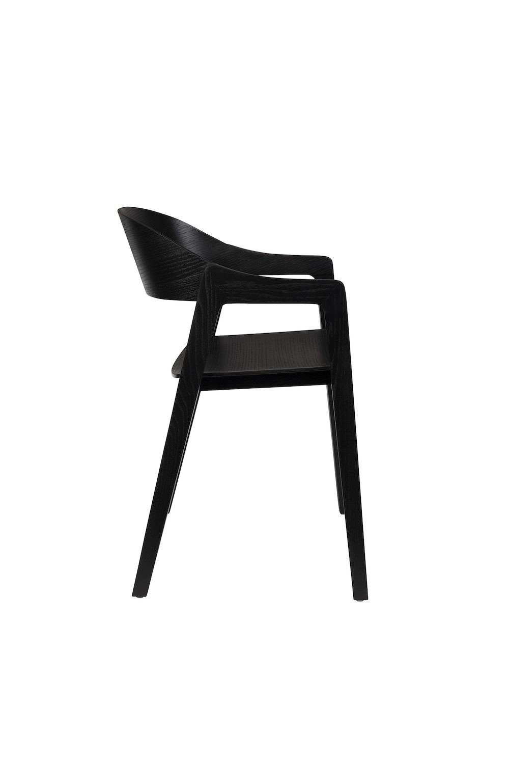 WESTLAKE - Silla de madera negra