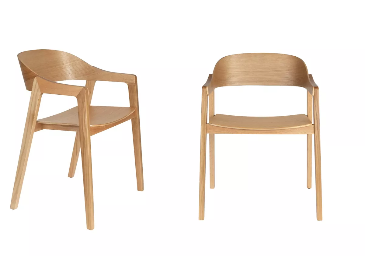 WESTLAKE - Lot de 2 chaises de repas en bois