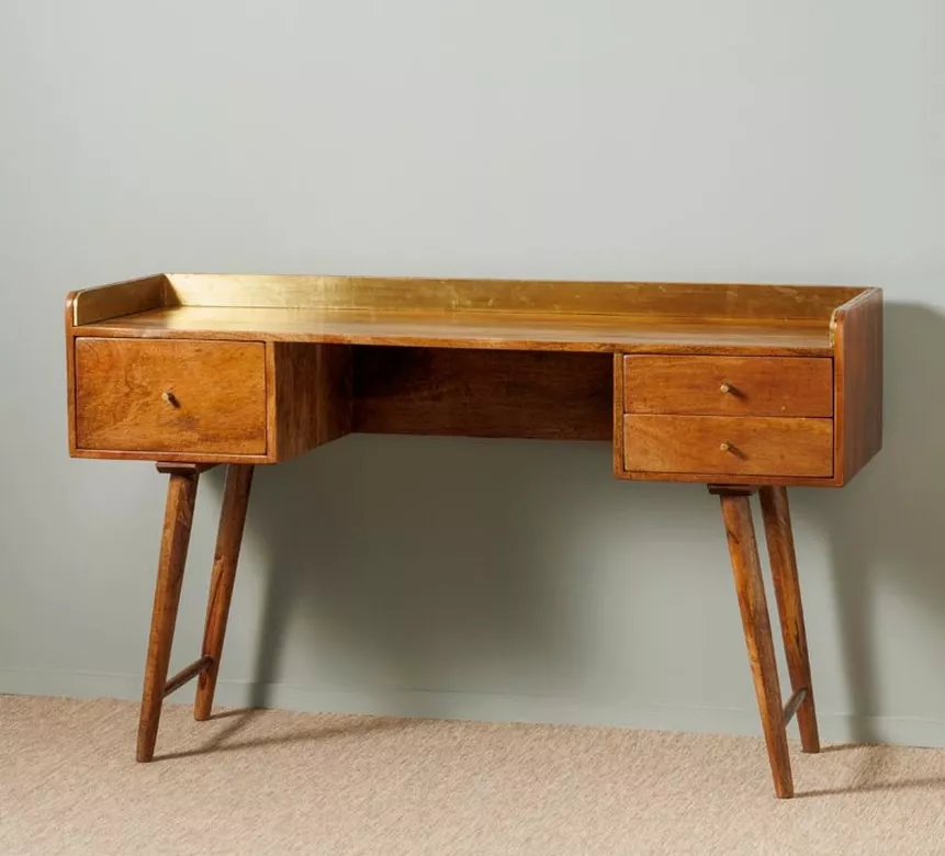 Niccolo brown wooden desk L135