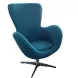 COCOON - Turquoise velvet armchair