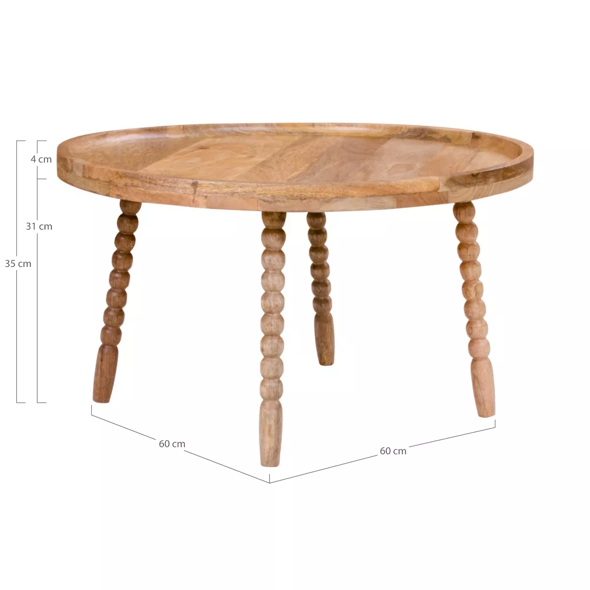 JAMMU - D60 round mango coffee table