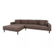 LIDO - Brown left corner sofa