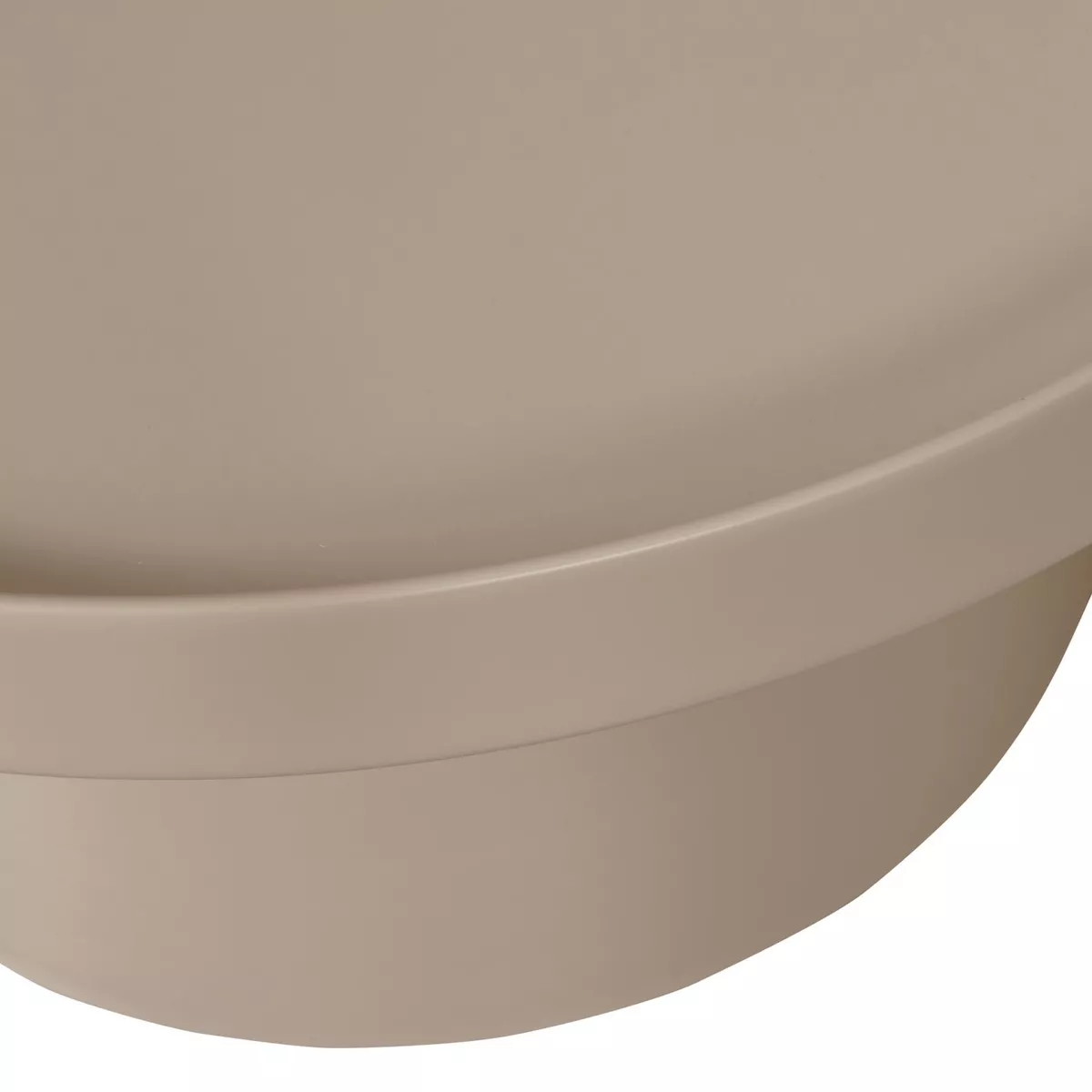 PEER - Table basse en métal beige D74