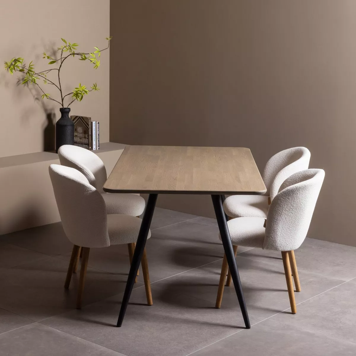 Silla de comedor beige