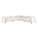 SUMMER - Large 7-seater sofa in white fabric