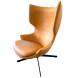 TORINI - Yellow swivel design armchair