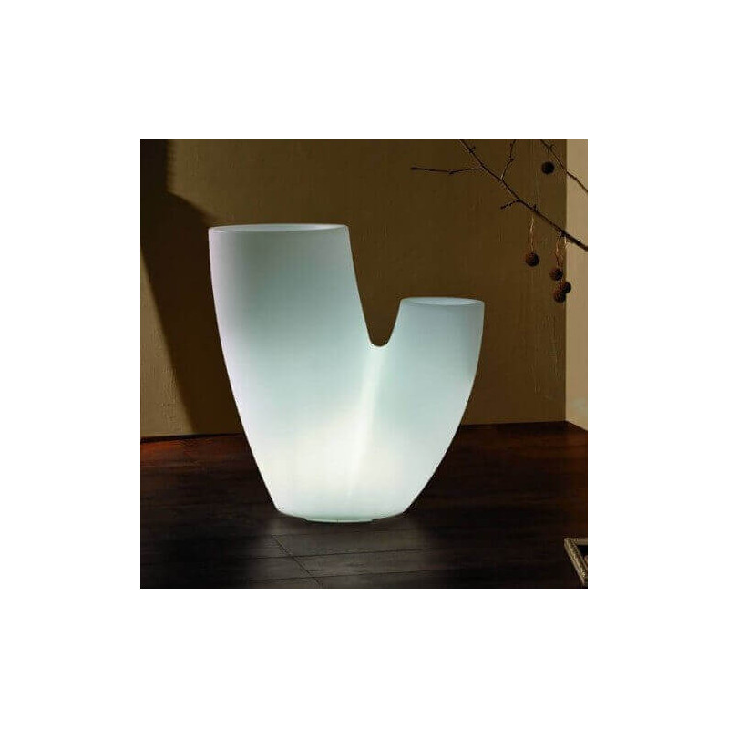 Luminous vase Sahara for outdoor use, luminous outdoor furniture