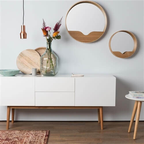 Nature design mirror tendancy eco in wood