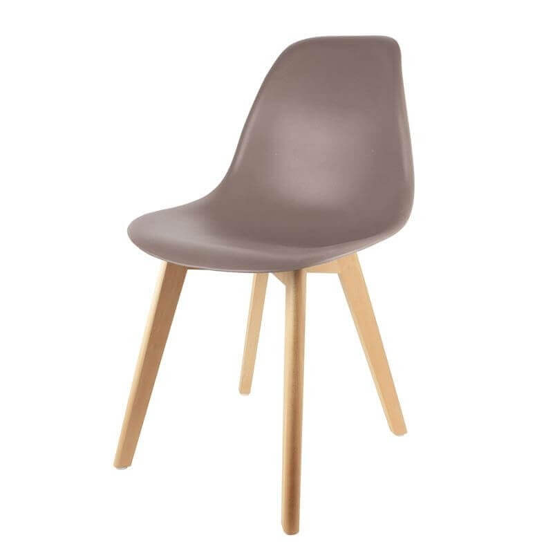 Silla de diseño Pop taupe