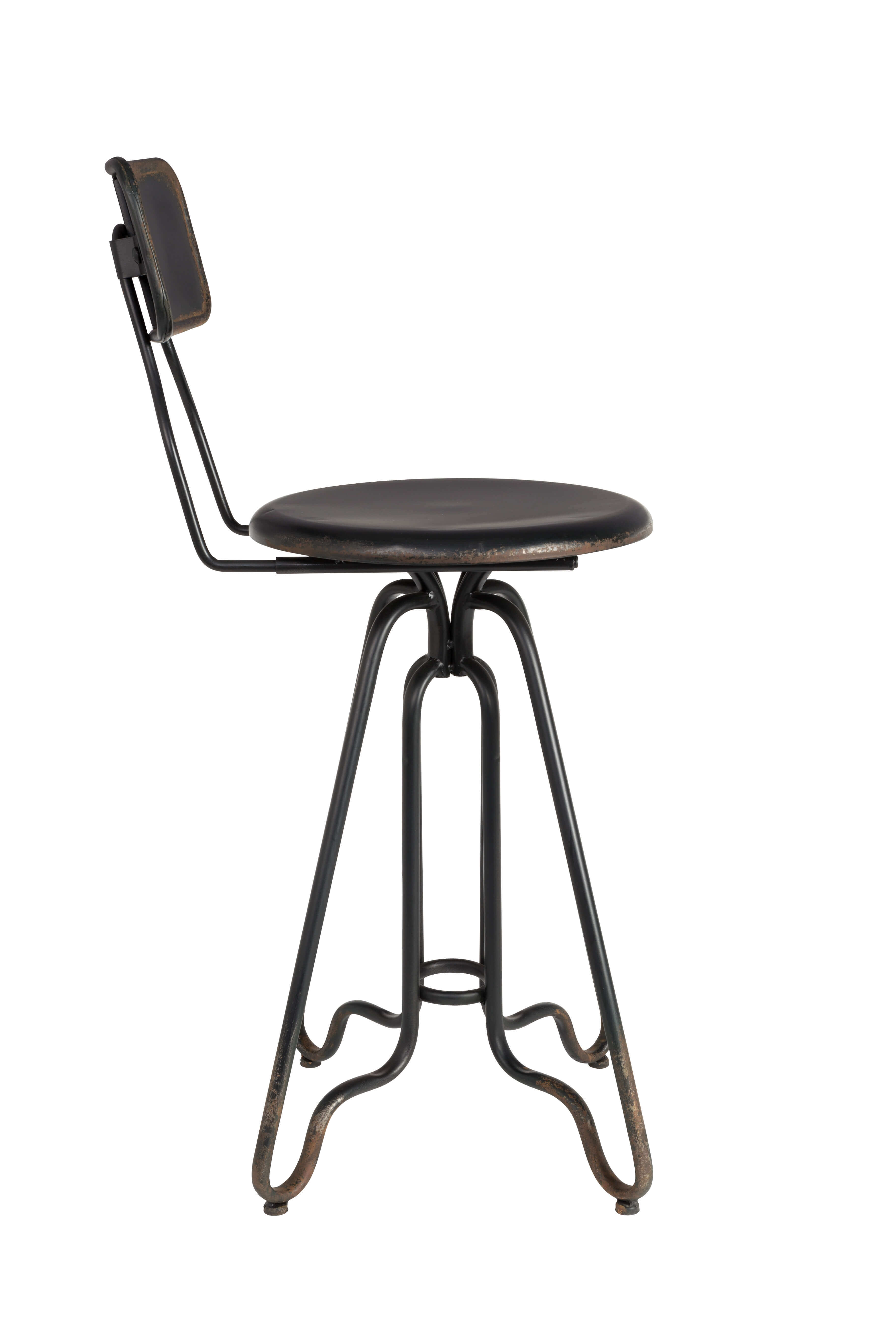 Industrial bar stool