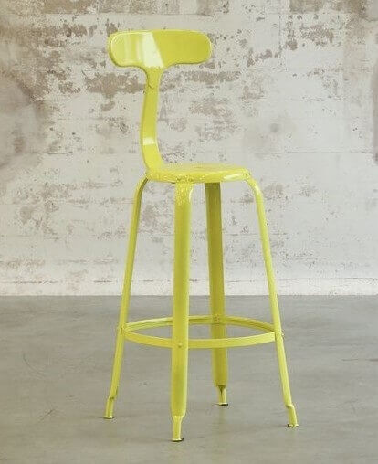 Yellow bar stool