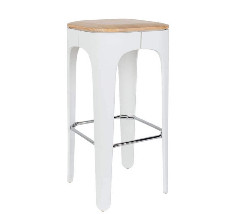 Tabouret de bar blanc