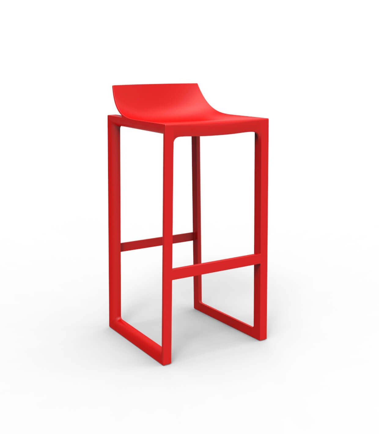 Sgabello da bar design rosso