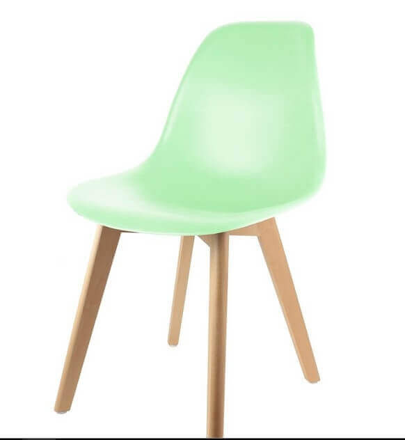 Chaise repas Pop vert pastel