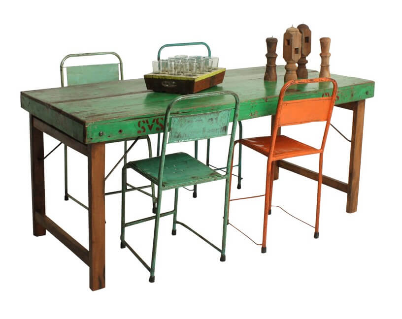 Green Indonesian vintage table