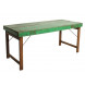 VINTAGE - Green wooden folding table