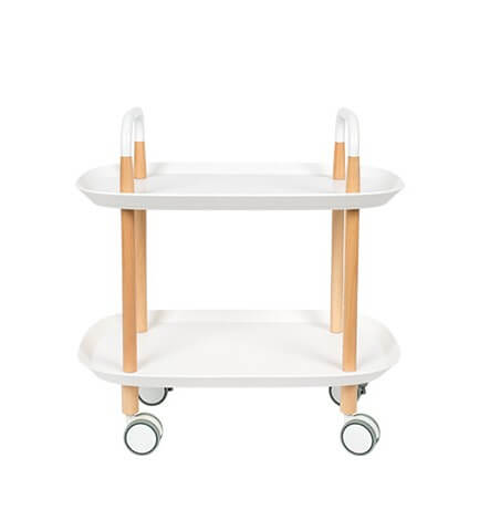 White Trolley cruiser table