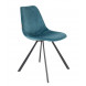 FRANKY - Blue velvet dining chair