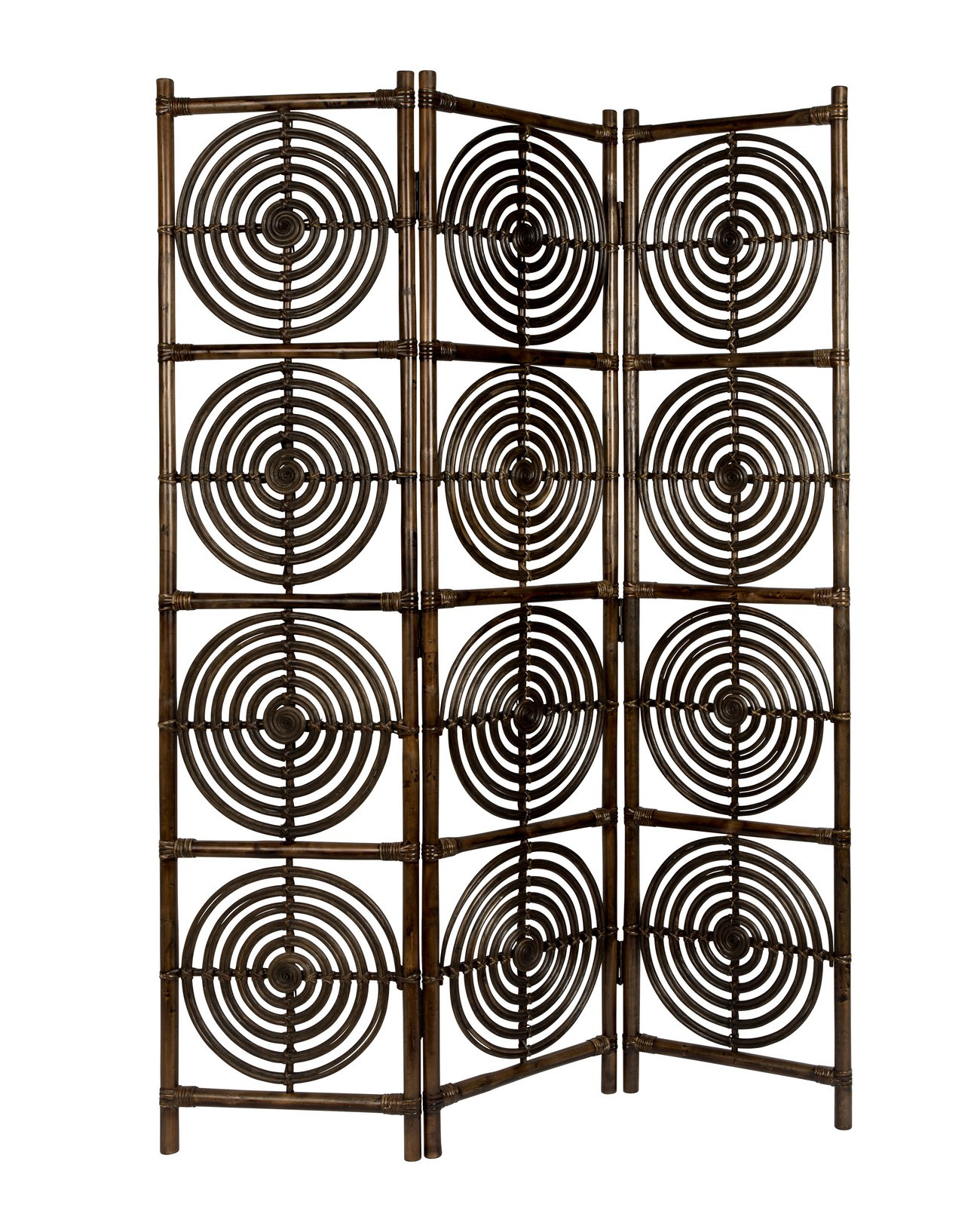 Dark Rattan Room divider