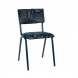 BACK TO MIAMI - Blue velvet chair